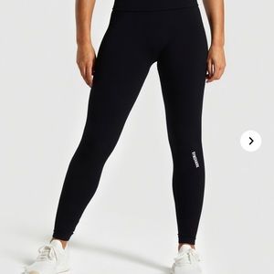 Black Power Down Gymshark leggings